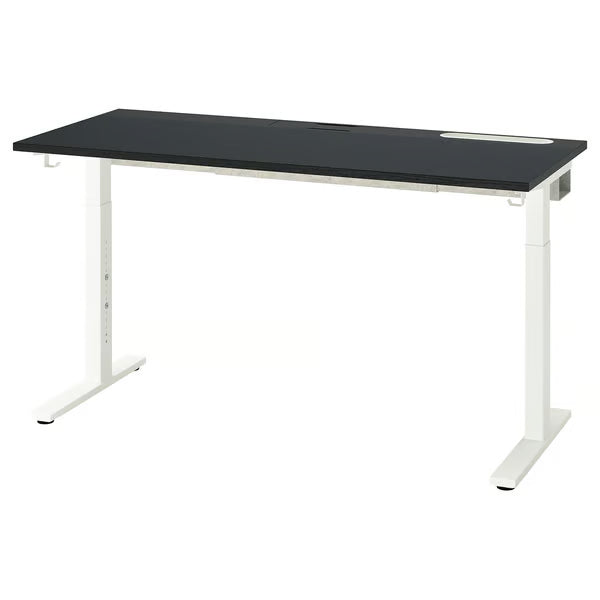 IKEA MITTZON Desk, white, 140x60 cm (55 1/8x23 5/8 ")