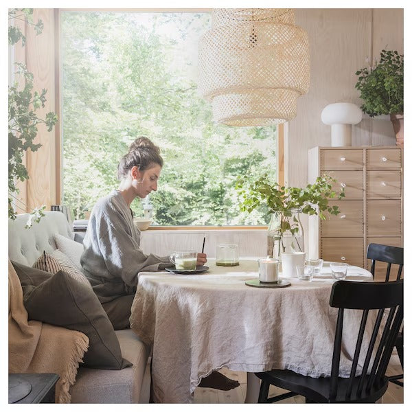 IKEA Adlad Duftkerze im Glas skandinavische Hölzer weiß