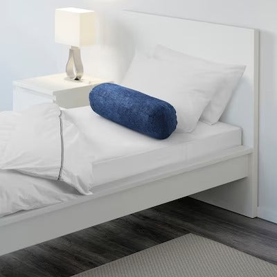 IKEA ANGLATARAR Bolster case, blue, 20x60 cm (8x24 ") | IKEA Bed linen | Eachdaykart