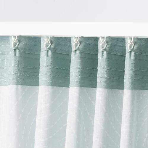 IKEA AKERMOLKE Curtains, 1 pair, light blue, 145x250 cm (57x98 ") | IKEA Curtains | Eachdaykart