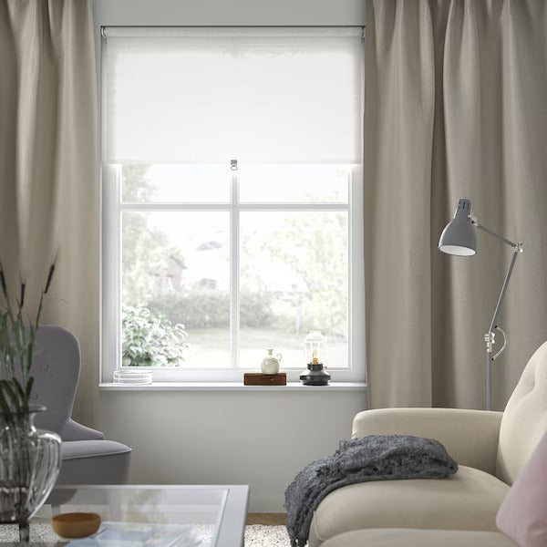 IKEA Annakajsa room darkening curtains 1 pair light grey