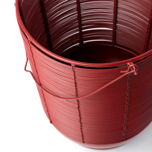 IKEA AROMATISK Laterne für Blockkerze, rot | IKEA Laternen | Everydaykart 