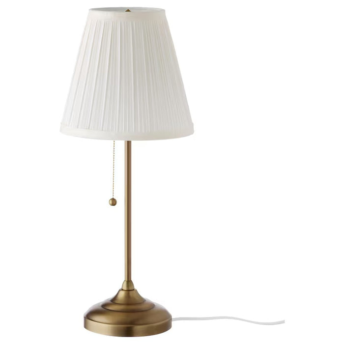 IKEA ARSTID Table lamp, brass/white | IKEA Table Lamps | Eachdaykart