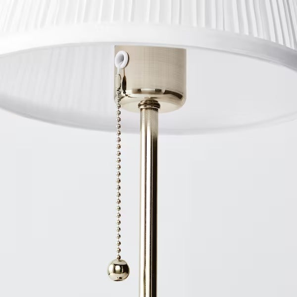 IKEA ARSTID Table lamp, nickel-plated/white | IKEA Table Lamps | Eachdaykart