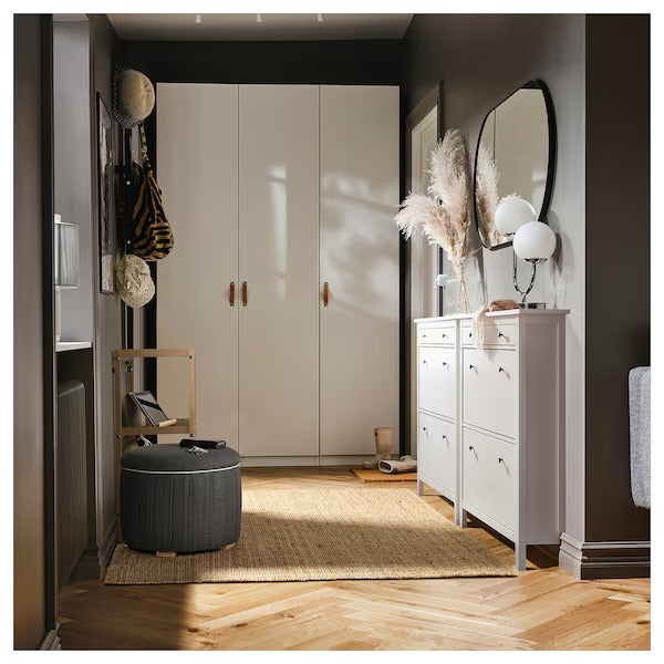 IKEA Aterloga pouffe with storage kilanda dark grey