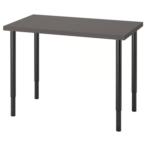 IKEA LINNMON / OLOV Desk, black-brown, 100x60 cm (39 3/8x23 5/8 ")