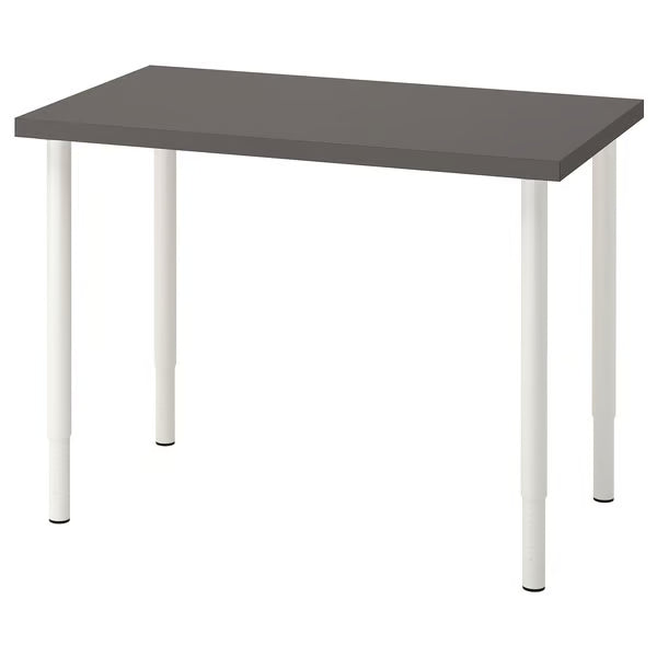 IKEA LINNMON / OLOV Desk, black-brown, 100x60 cm (39 3/8x23 5/8 ")
