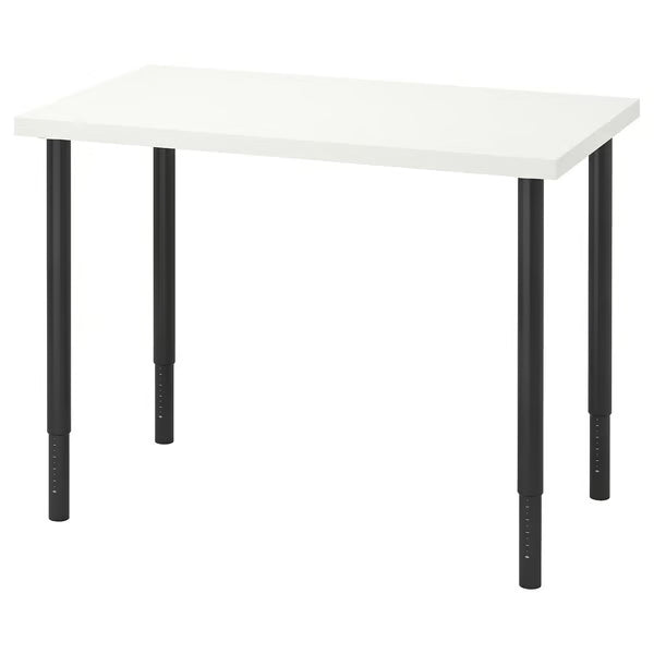 IKEA LINNMON / OLOV Desk, black-brown, 100x60 cm (39 3/8x23 5/8 ")