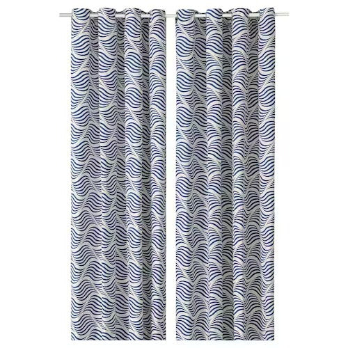 IKEA Backvisslare Curtains 1 pair blue