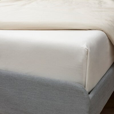 IKEA BALSAMPOPPEL Flat sheet, white, 150x260 cm (59x102 ") | IKEA Bed linen | Eachdaykart