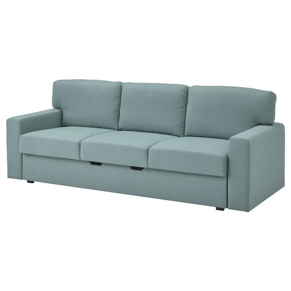 IKEA Barslov 3 seat sofa bed tibbleby light grey turquoise