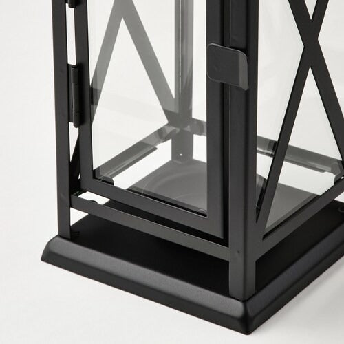 IKEA BEFASTA Lantern for tealight, in/outdoor, black | IKEA Indoor lanterns | Eachdaykart