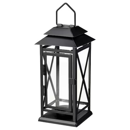 IKEA BEFASTA Lantern for tealight, in/outdoor, black | IKEA Indoor lanterns | Eachdaykart