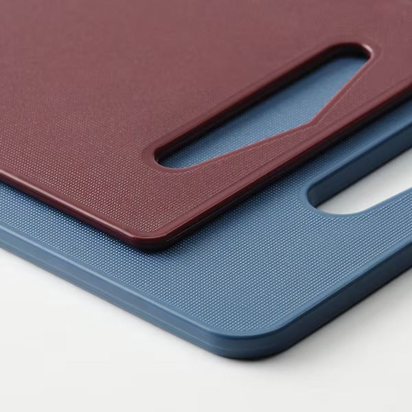 IKEA Bergtunga chopping board set of 2 dark blue red