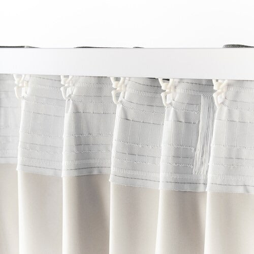 IKEA Blahuva Room darkening curtains 1 pair light grey