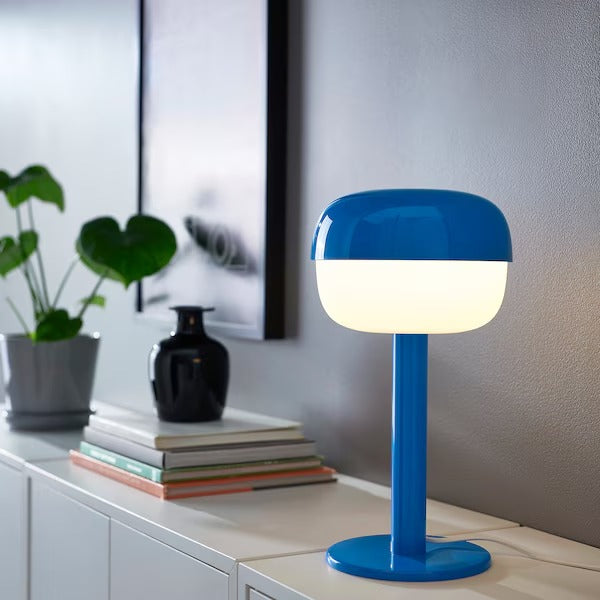 IKEA BLASVERK Table lamp, blue | IKEA Table Lamps | Eachdaykart