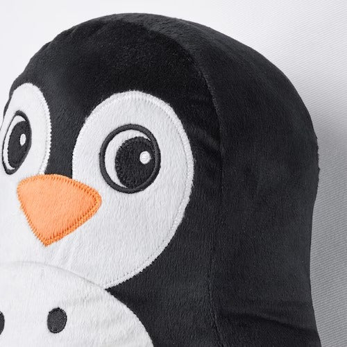 IKEA BLAVINGAD Cushion, penguin-shaped black/white, 40x32 cm (16x13 ") | IKEA Soft Toys | Eachdaykart