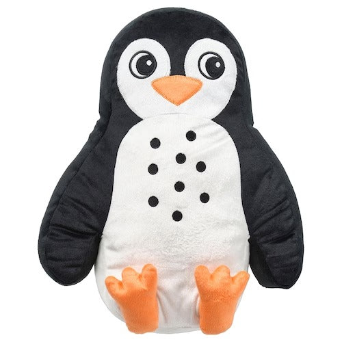IKEA BLAVINGAD Cushion, penguin-shaped black/white, 40x32 cm (16x13 ") | IKEA Soft Toys | Eachdaykart