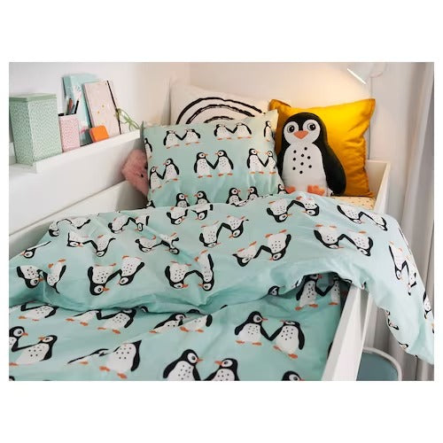 IKEA BLAVINGAD Cushion, penguin-shaped black/white, 40x32 cm (16x13 ") | IKEA Soft Toys | Eachdaykart