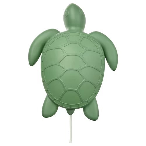 IKEA BLAVINGAD LED wall lamp, turtle/green | IKEA Children's lighting | Eachdaykart