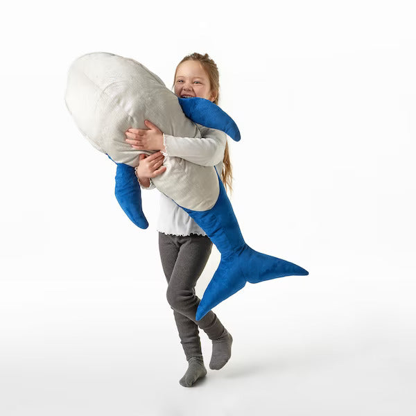 IKEA BLAVINGAD Soft toy, blue whale, 100 cm (39 ") | IKEA Soft Toys