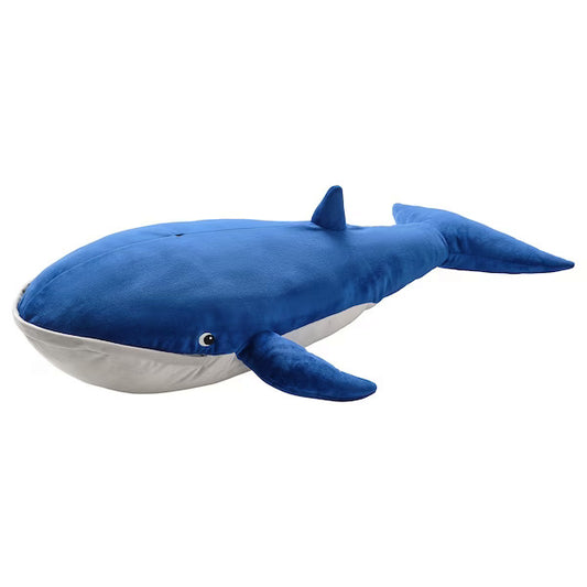 IKEA BLAVINGAD Soft toy, blue whale, 100 cm (39 ") | IKEA Soft Toys