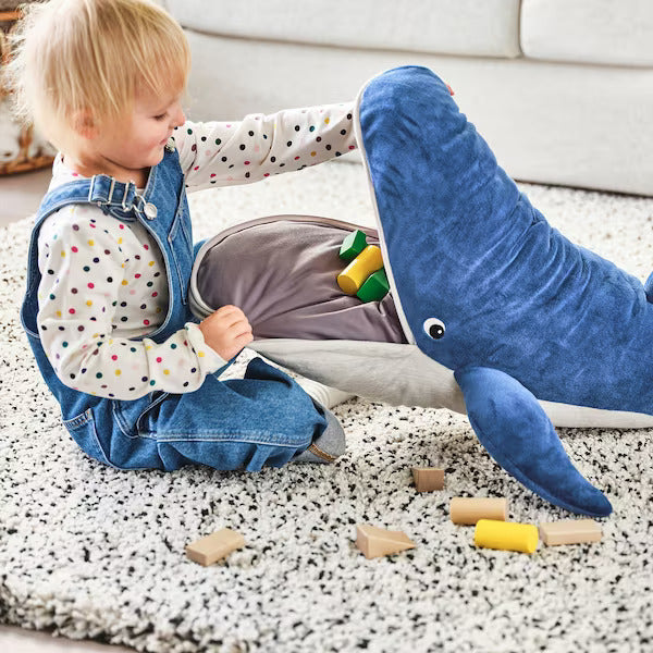 IKEA BLAVINGAD Soft toy, blue whale, 100 cm (39 ") | IKEA Soft Toys