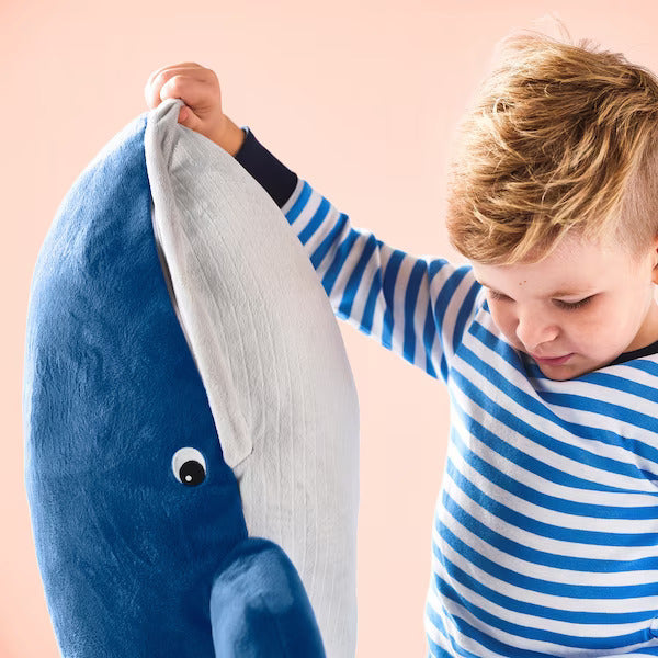 IKEA BLAVINGAD Soft toy, blue whale, 100 cm (39 ") | IKEA Soft Toys