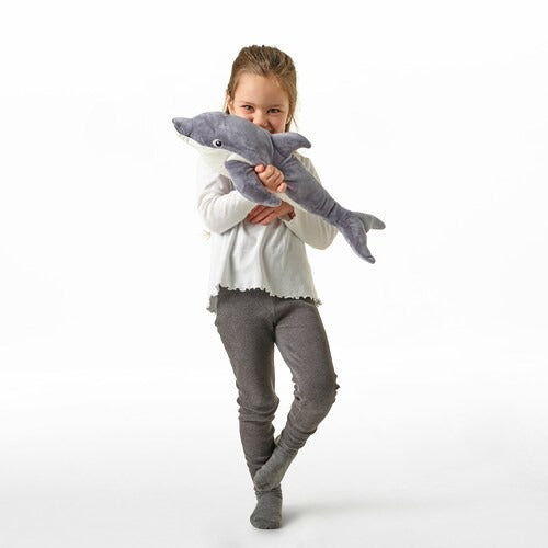 IKEA BLAVINGAD Soft toy, dolphin/grey, 50 cm (20 ") | IKEA Soft Toys | Eachdaykart