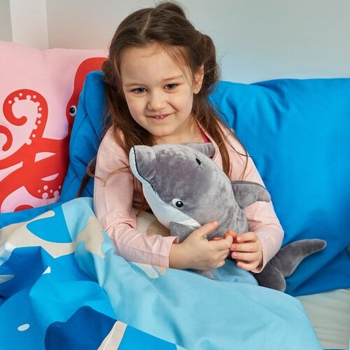 IKEA BLAVINGAD Soft toy, dolphin/grey, 50 cm (20 ") | IKEA Soft Toys | Eachdaykart