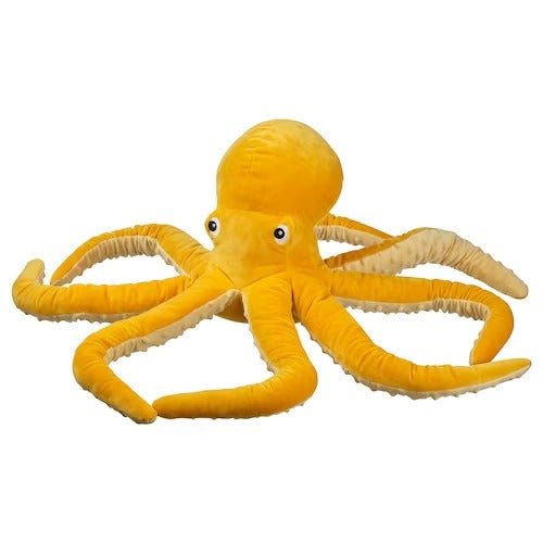 IKEA BLAVINGAD Soft toy, octopus/yellow, 50 cm (20 ") | IKEA Soft Toys | Eachdaykart