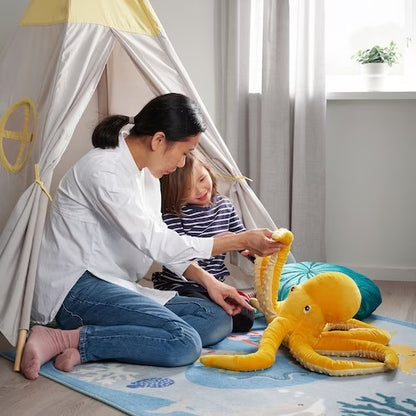 IKEA BLAVINGAD Soft toy, octopus/yellow, 50 cm (20 ") | IKEA Soft Toys | Eachdaykart