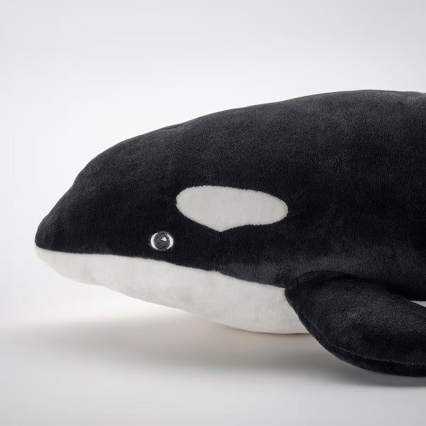 IKEA BLAVINGAD Soft toy, orca/black white, 60 cm (24 ") | IKEA Soft Toys | Eachdaykart