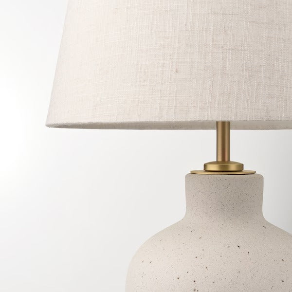 IKEA BLIDVADER Table lamp, off-white ceramic/beige | IKEA Table Lamps | Eachdaykart