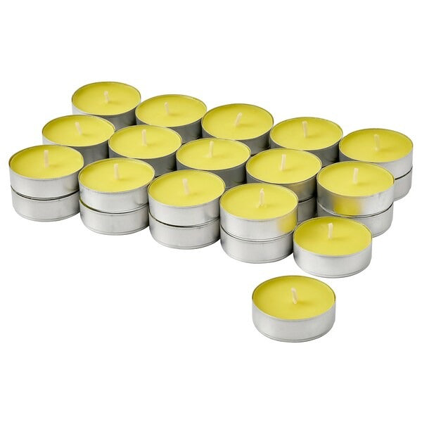 IKEA Blodhagg scented tealight lemon and lemongrass yellow