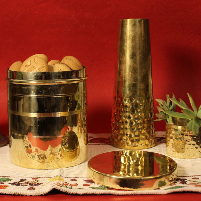 Brass Dabba / Container | Brass Cookware