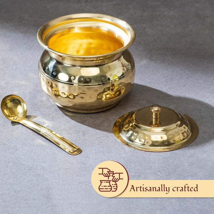 Brass Ghee Pot | Brass Cookware