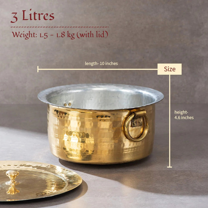 Brass Patila / Milk Topia | Brass Cookware