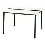 IKEA MITTZON Conference table, white, 120x108x75 cm (47 1/4x42 1/2x29 1/2 ")