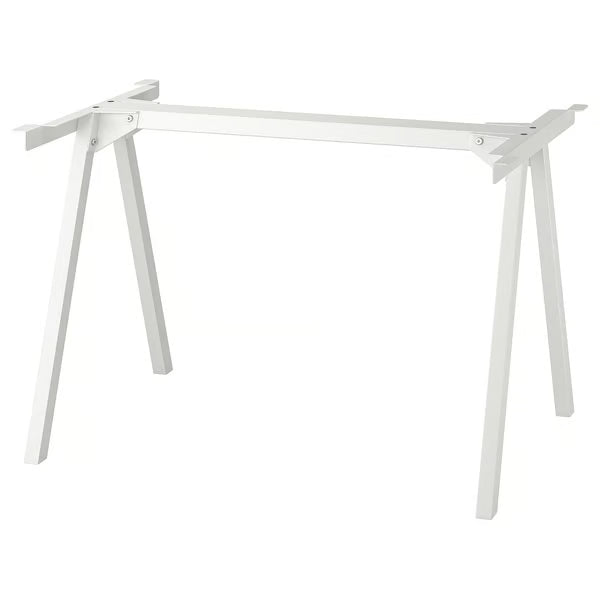 IKEA TROTTEN Underframe for table top, white, 120x60x75 cm (47 1/4x23 5/8x29 1/2 ")