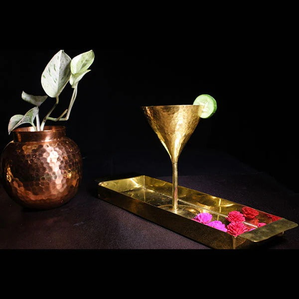 Brass Cocktail Glass | Brass Cookware