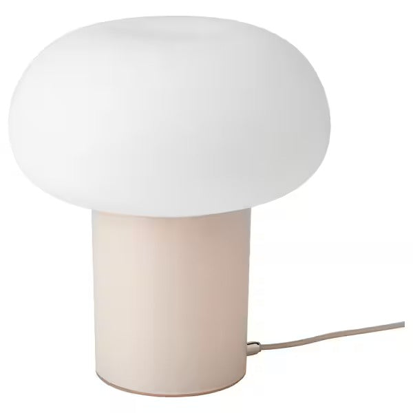 IKEA DEJSA Table lamp, beige/opal white glass | IKEA Table Lamps | Eachdaykart