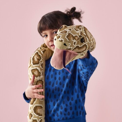 IKEA DJUNGELSKOG Glove puppet, snake/burmese python | IKEA Soft Toys | Eachdaykart