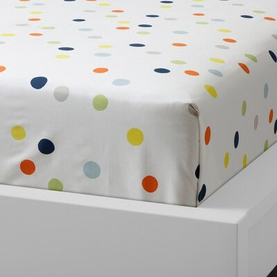 IKEA DROMLAND Flat sheet and pillowcase, multicolour, 150x250/50x80 cm (59x98/20x31 ") | IKEA Bed linen | Eachdaykart
