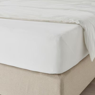 IKEA DVALA Fitted sheet, white, 80x200 cm (31x79 ") | IKEA Bed linen | Eachdaykart