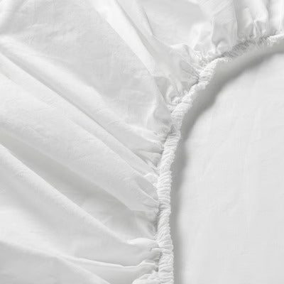 IKEA DVALA Fitted sheet, white, 80x200 cm (31x79 ") | IKEA Bed linen | Eachdaykart