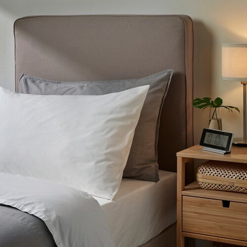 IKEA DVALA Pillowcase, white, 50x80 cm (20x31 "), pack of 2 | IKEA Bed linen | Eachdaykart