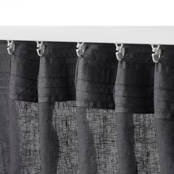 IKEA Dytag curtains 1 pair dark grey
