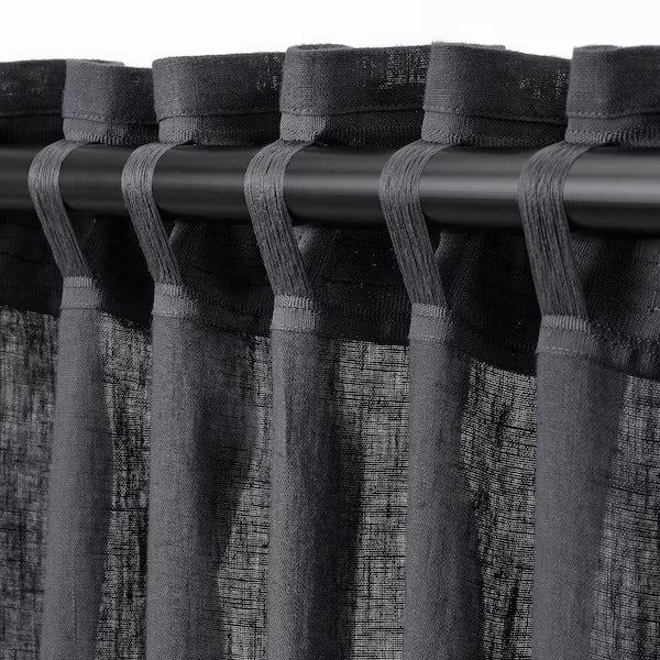 IKEA Dytag curtains 1 pair dark grey