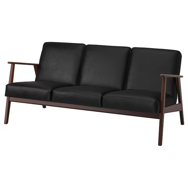 IKEA Ekenaset 3 seat sofa jonsbyn black